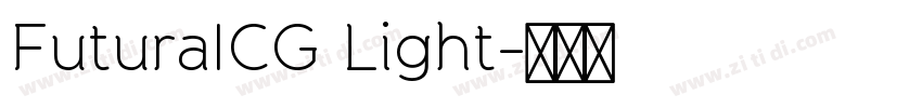 FuturaICG Light字体转换